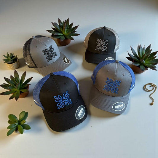 Calm Leaf Black/Grey Cap