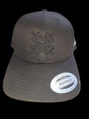 Calm Leaf Snapback (Black Logo)