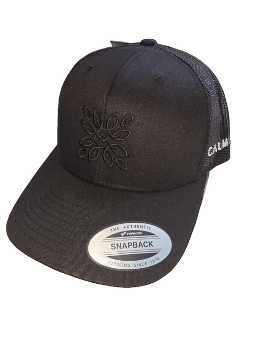 Calm Leaf Snapback (Black Logo)