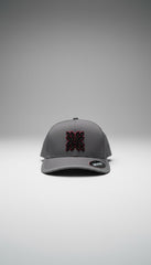 Grey Boshi Ultra Grey Black/Maroon Logo Cap