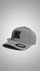 Grey Boshi Ultra Black/Green Logo Cap