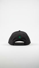 Black Boshi Ultra Black/Green Logo Cap