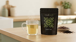 Mug of caffeine-free hemp tea