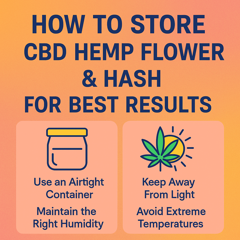 How to Store CBD Hemp Flower and Hash for Best Results