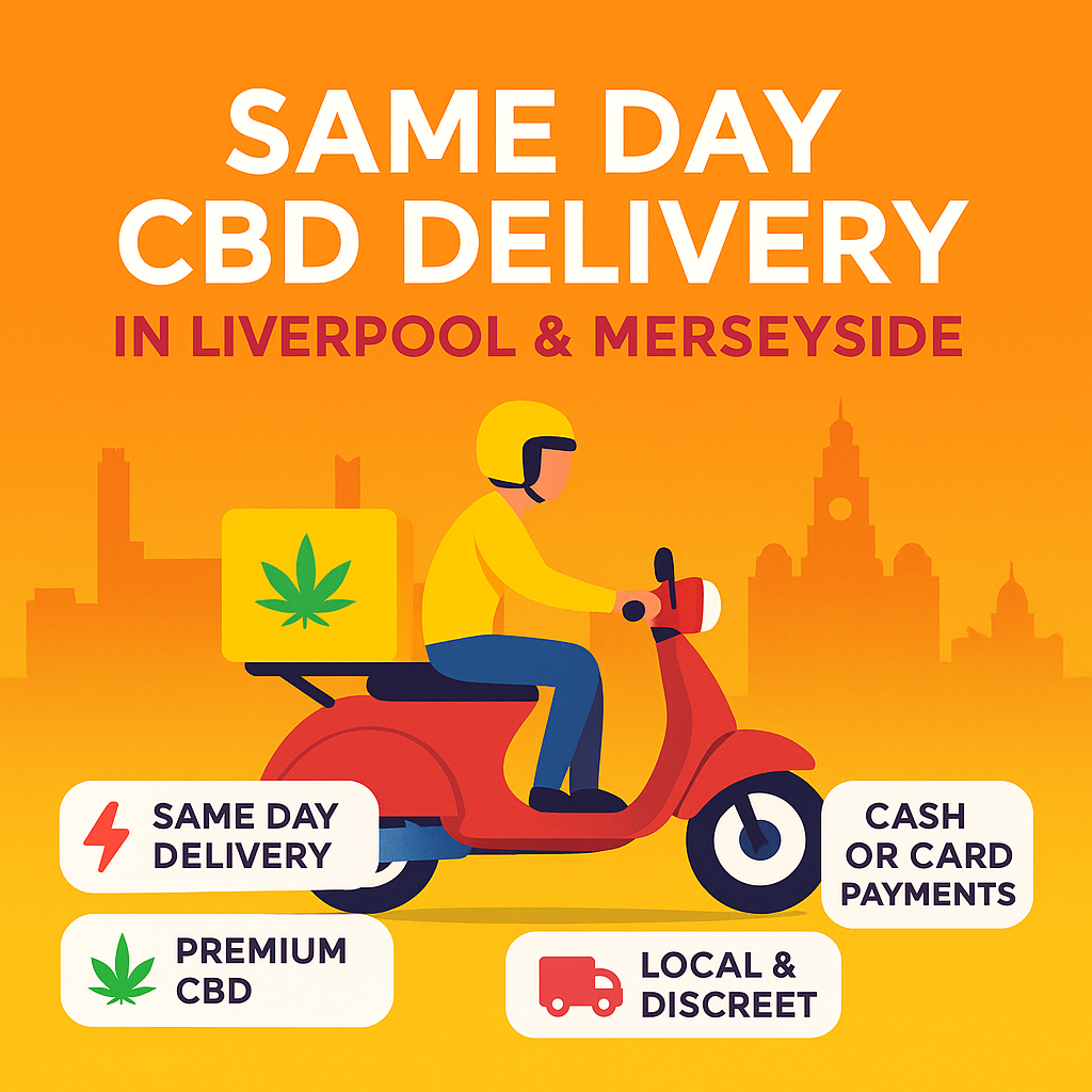 Same Day CBD Delivery in Liverpool &amp; Merseyside with Calm Leaf 🌿