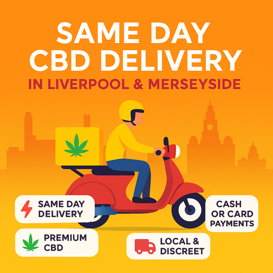 Same Day CBD Delivery in Liverpool &amp; Merseyside with Calm Leaf 🌿
