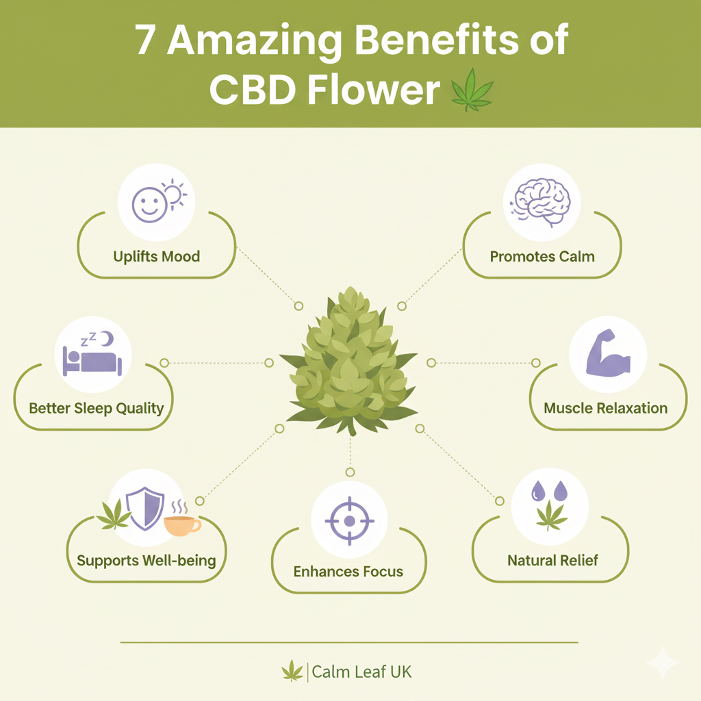 7 Amazing Benefits of CBD Flower 🌿 | Calm Leaf UK