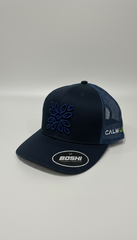Boshi SnapBack navy and blue cap Calm Leaf merchandise