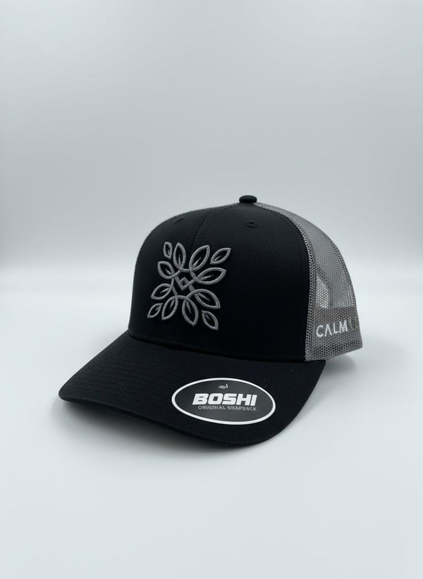Calm Leaf Black/Grey Cap