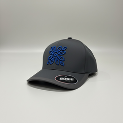 BOSHI ULTRA grey blue logo cap Calm Leaf merchandise