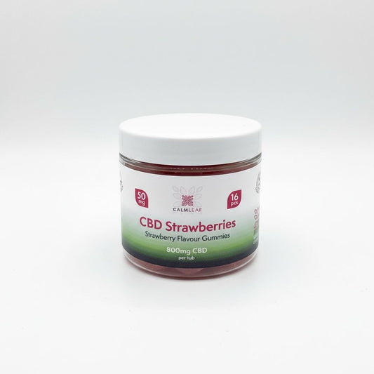 50mg Strawberries CBD Gummies (800mg tub)