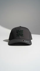 Black Boshi Ultra Black/Green Logo Cap