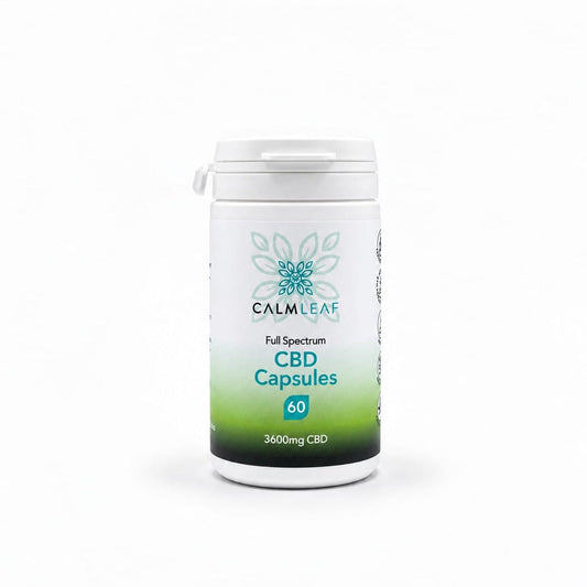 Calm Leaf CBD capsules, 60mg x 60