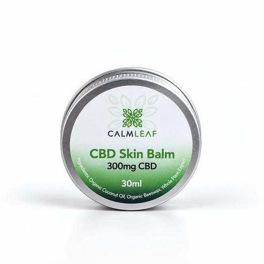 Calm Leaf CBD skin balm, 300mg in a 30ml tin, another view