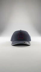 Navy Boshi Ultra Navy/Red Logo Cap