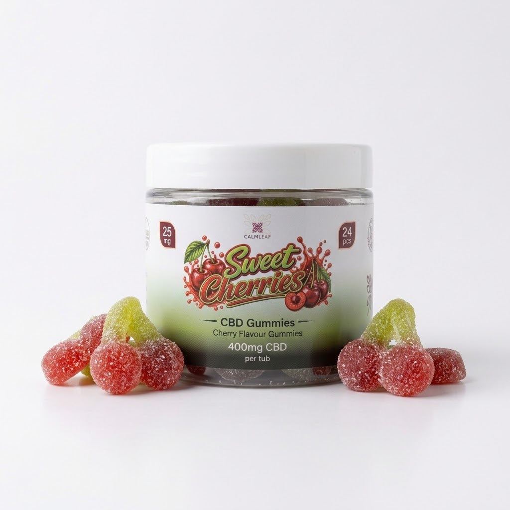 25mg Sweet Cherries CBD Gummies (400mg tub)