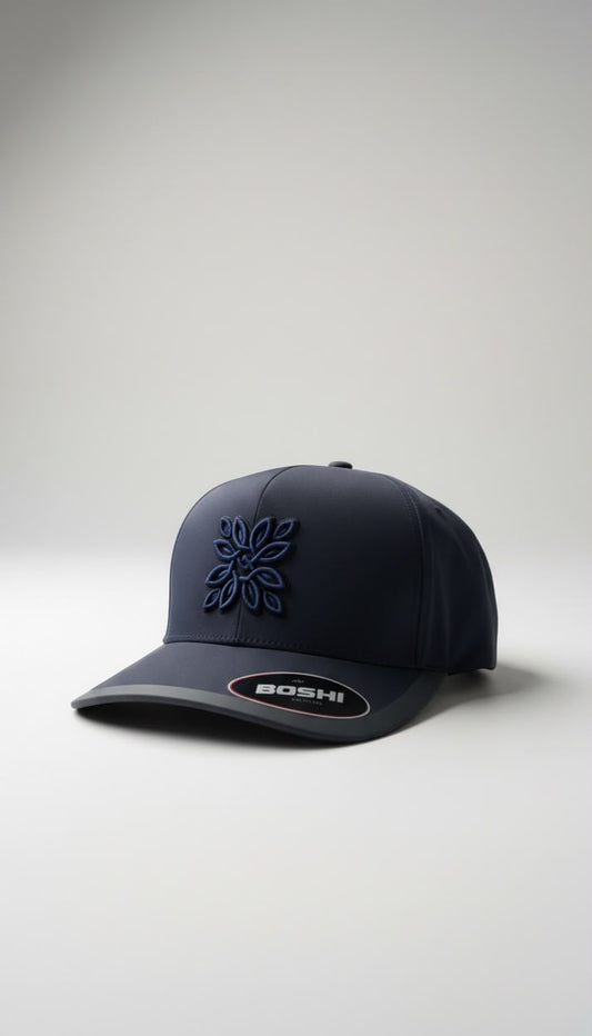 Navy Boshi Ultra Navy/Black Logo Cap